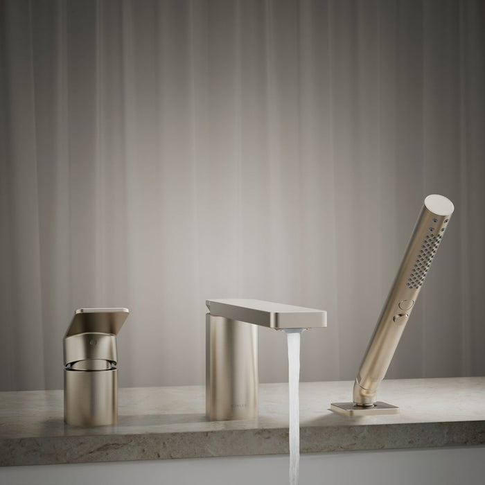KOHLER K-23488-4 Parallel Deck-mount bath faucet with handshower