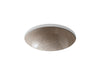 KOHLER K-2349 Camber 16-1/4" round undermount bathroom sink, no overflow, boucle tweed