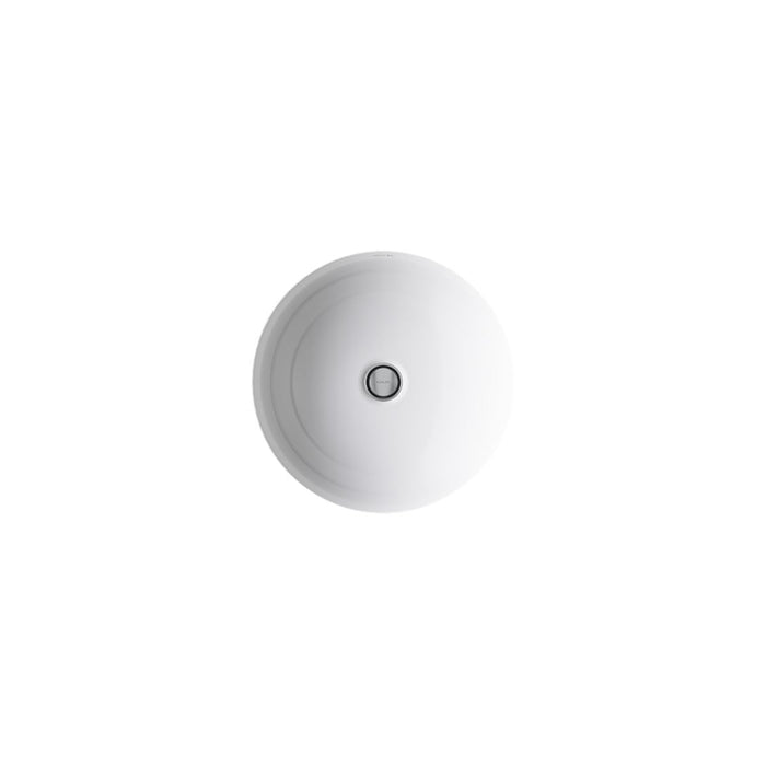 KOHLER K-2349 Camber 16-1/4" round undermount bathroom sink, no overflow, white - view 3