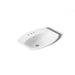 KOHLER K-2351-4 Cimarron 22-3/4" rectangle drop-in bathroom sink, white