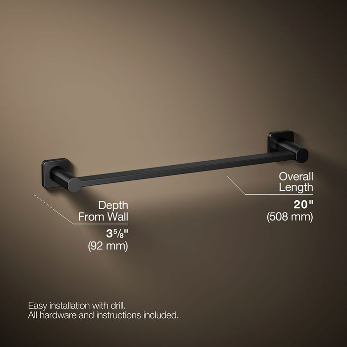 KOHLER K-23524 Parallel 18" towel bar
