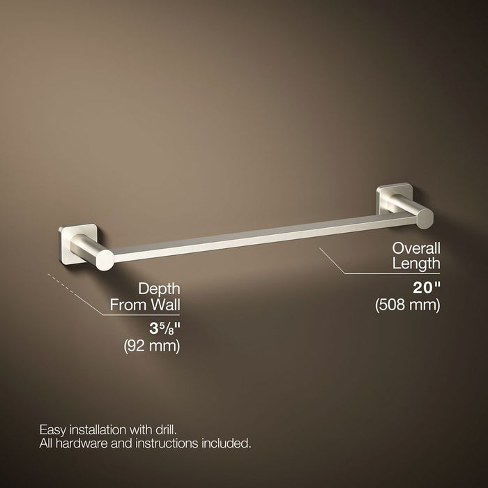 KOHLER K-23524 Parallel 18" towel bar