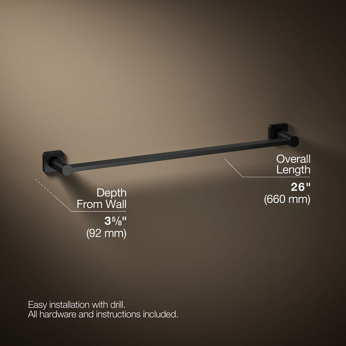 KOHLER K-23525 Parallel 24" towel bar