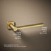 KOHLER K-23526 Parallel Towel arm, vibrant brushed moderne brass - view 5