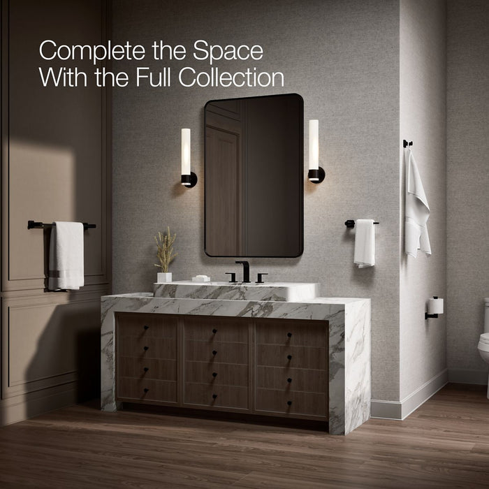 KOHLER K-23527 Parallel Vertical toilet paper holder, matte black - view 3