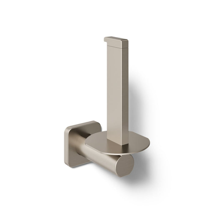 KOHLER K-23527 Parallel Vertical toilet paper holder, vibrant brushed nickel - view 4