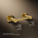 KOHLER K-23528 Parallel Pivoting toilet paper holder, vibrant brushed moderne brass - view 5