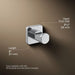 KOHLER K-23529 Parallel Robe hook, polished chrome - view 4