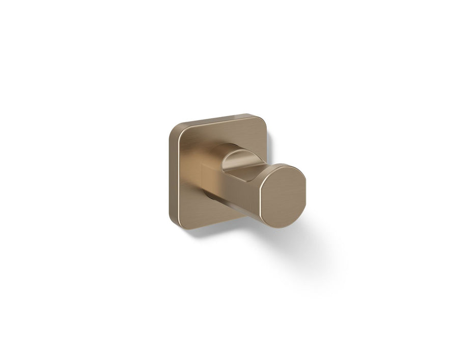 KOHLER K-23529 Parallel Robe hook, vibrant brushed bronze
