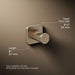KOHLER K-23529 Parallel Robe hook, vibrant brushed bronze - view 4