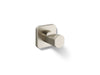 KOHLER K-23529 Parallel Robe hook, vibrant brushed nickel