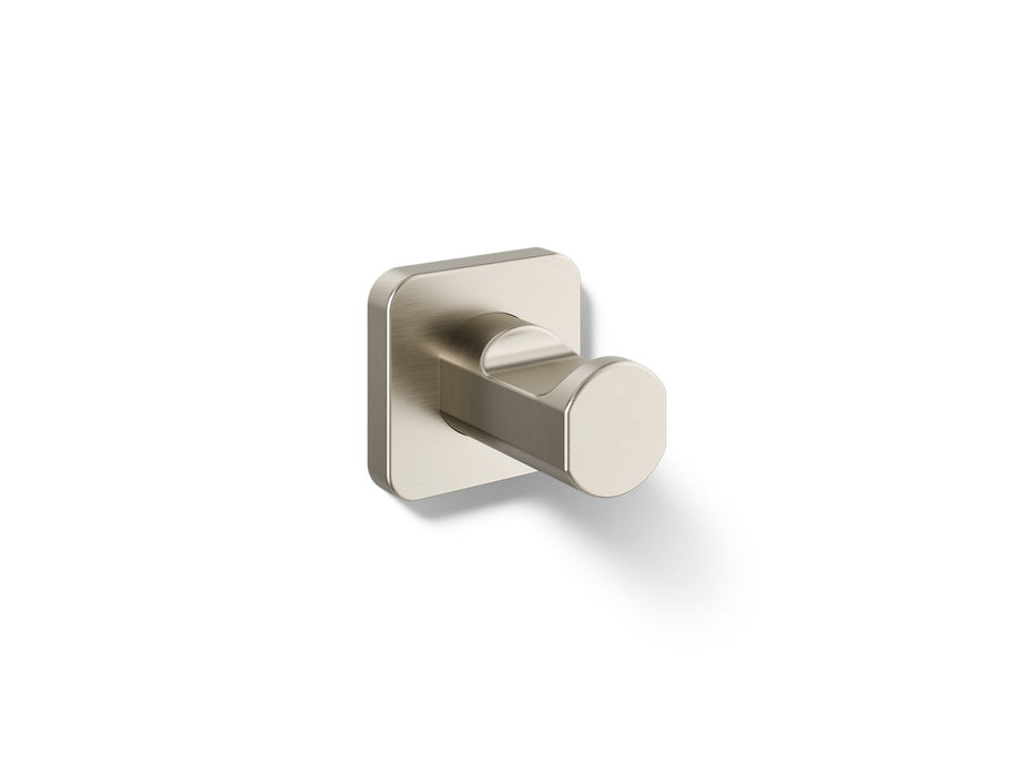 KOHLER K-23529 Parallel Robe hook, vibrant brushed nickel