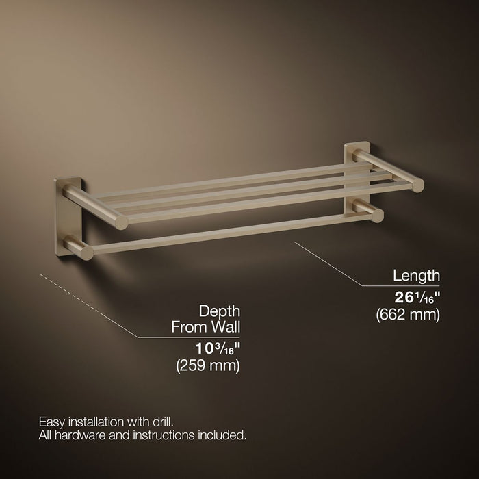 KOHLER K-23530 Parallel Hotelier, vibrant brushed bronze - view 5