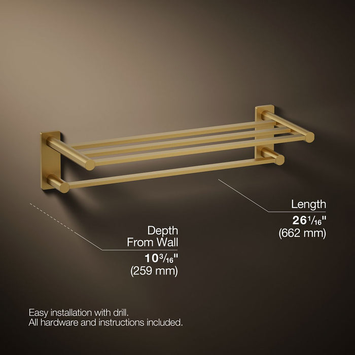KOHLER K-23530 Parallel Hotelier, vibrant brushed moderne brass - view 5