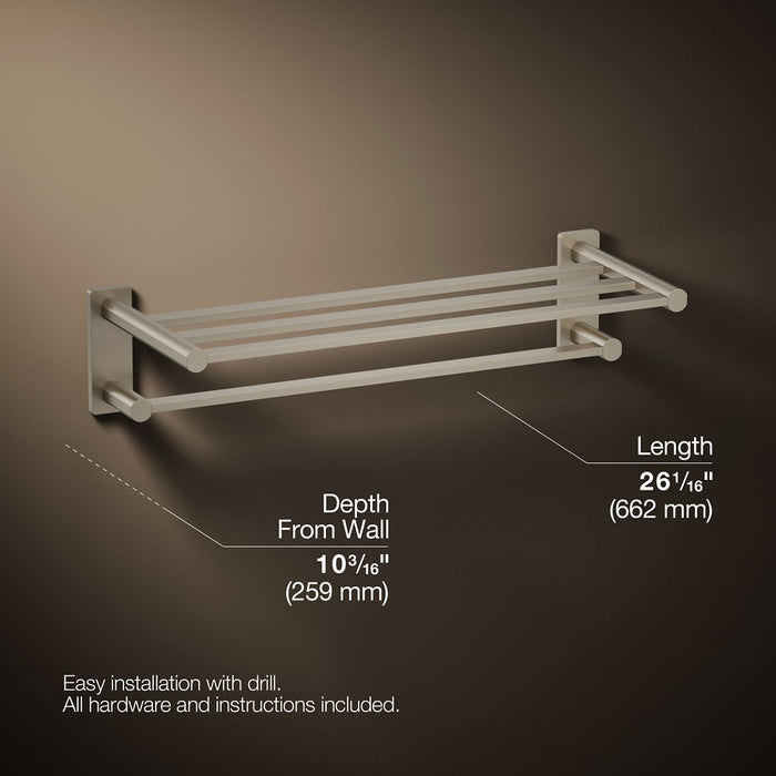 KOHLER K-23530 Parallel Hotelier, vibrant brushed nickel - view 5