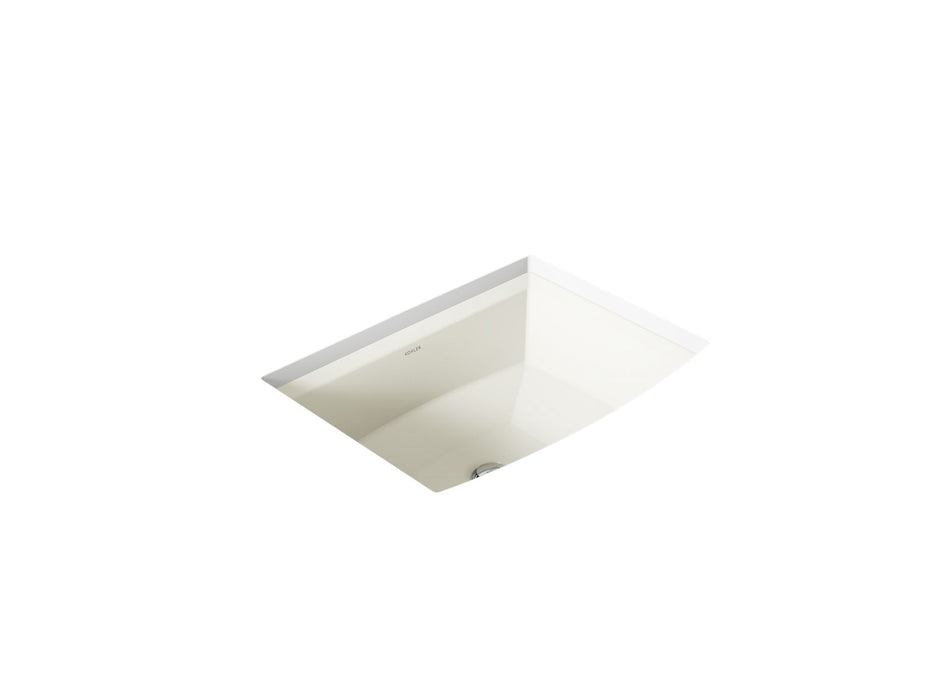 KOHLER K-2355 Archer 20" rectangular undermount bathroom sink, biscuit
