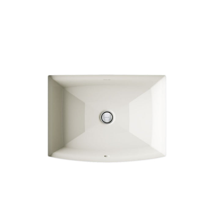 KOHLER K-2355 Archer 20" rectangular undermount bathroom sink, biscuit - view 3