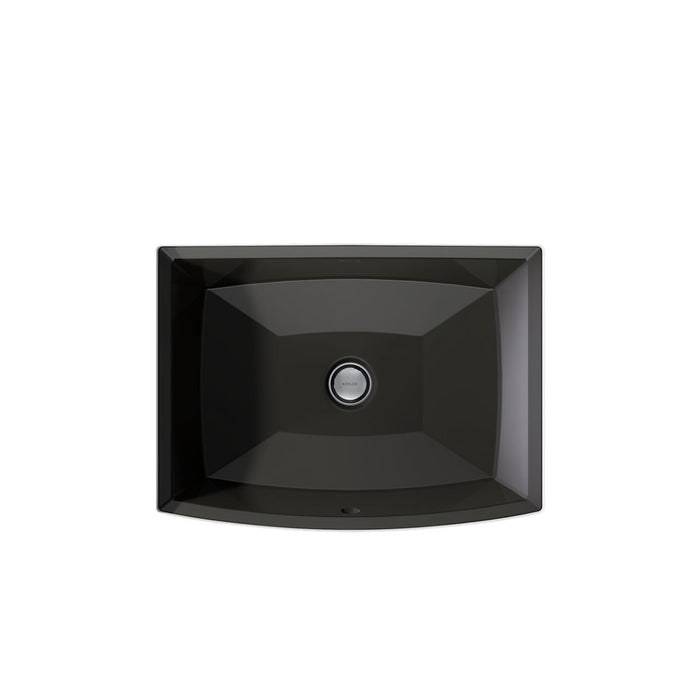 KOHLER K-2355 Archer 20" rectangular undermount bathroom sink, black black - view 3