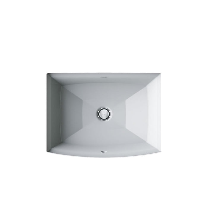KOHLER K-2355 Archer 20" rectangular undermount bathroom sink, ice grey - view 3