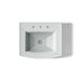 KOHLER K-2358-8 Archer 24" Rectangular Pedestal Bathroom Sink, ice grey - view 3