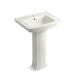 KOHLER K-2359-1 Archer Pedestal Bathroom Sink with Single Faucet Hole, dune