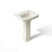 KOHLER K-2359-4 Archer Pedestal Bathroom Sink with 4" Centerset Faucet Holes, biscuit