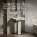 KOHLER K-2359-4 Archer Pedestal Bathroom Sink with 4" Centerset Faucet Holes, biscuit - view 4