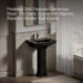 KOHLER K-2359-4 Archer Pedestal Bathroom Sink with 4" Centerset Faucet Holes, black black - view 4