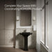 KOHLER K-2359-4 Archer Pedestal Bathroom Sink with 4" Centerset Faucet Holes, black black - view 5