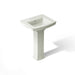 KOHLER K-2359-4 Archer Pedestal Bathroom Sink with 4" Centerset Faucet Holes, dune