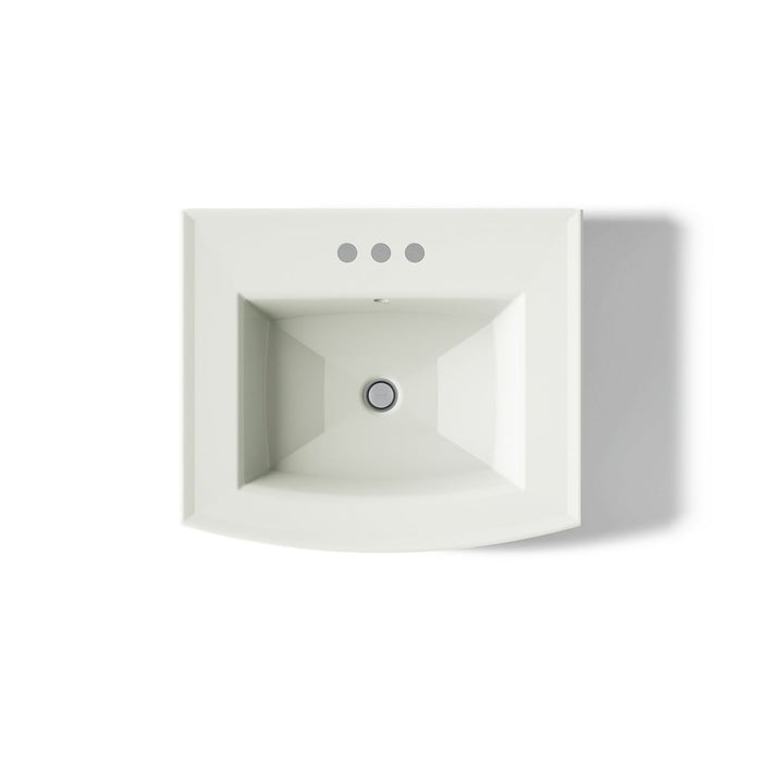 KOHLER K-2359-4 Archer Pedestal Bathroom Sink with 4" Centerset Faucet Holes, dune - view 3