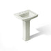 KOHLER K-2359-8 Archer Pedestal Bathroom Sink with 8" Widespread Faucet Holes, dune