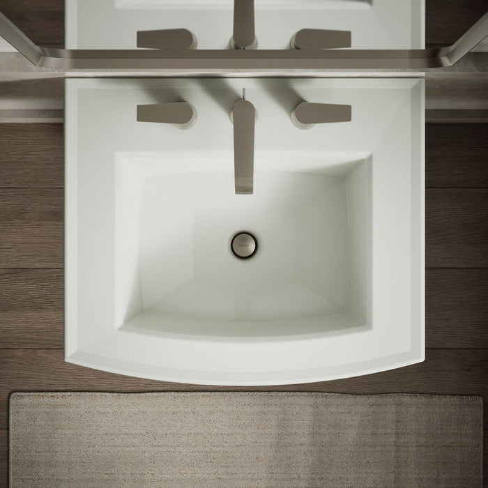 KOHLER 2359-8 Archer Pedestal bathroom sink with 8" widespread faucet holes