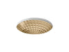 KOHLER K-2361 Kallos 16" round undermount bathroom sink, no overflow, translucent sandalwood