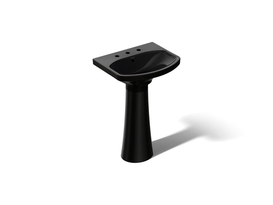 KOHLER 2362-8 Cimarron Pedestal bathroom sink with 8" widespread faucet holes