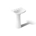 KOHLER K-2362-8 Cimarron Pedestal Bathroom Sink with 8" Widespread Faucet Holes, white