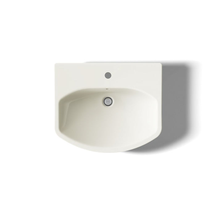 KOHLER K-2363-1 Cimarron 22-3/4" Rectangular Pedestal Bathroom Sink, biscuit - view 3