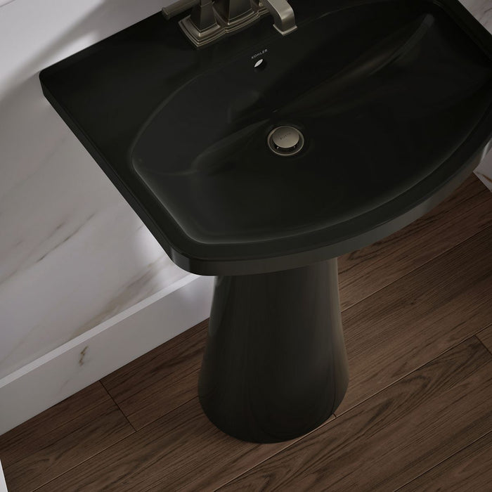 KOHLER Cimarron 22-3/4" rectangular pedestal bathroom sink