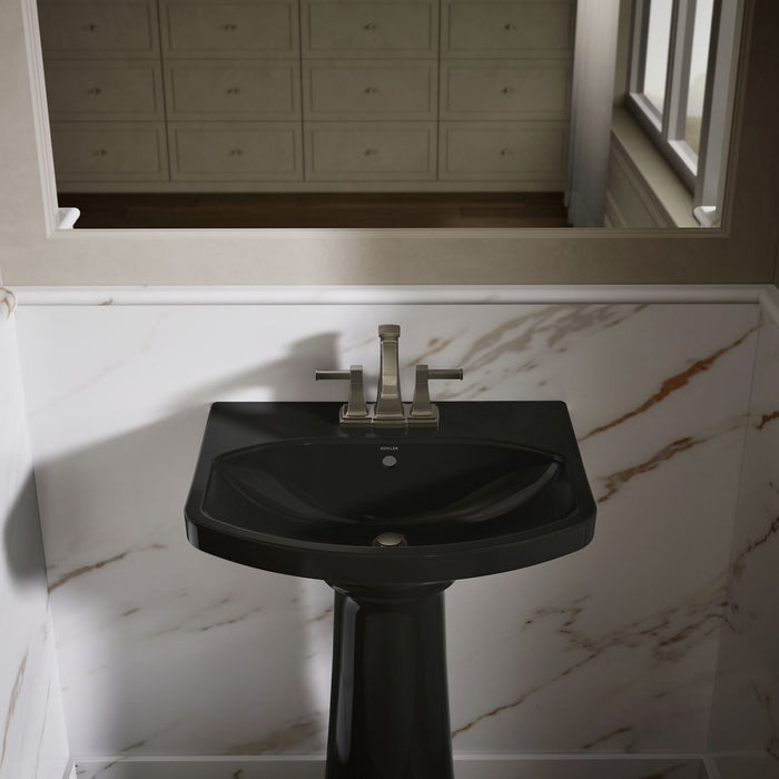 KOHLER Cimarron 22-3/4" rectangular pedestal bathroom sink