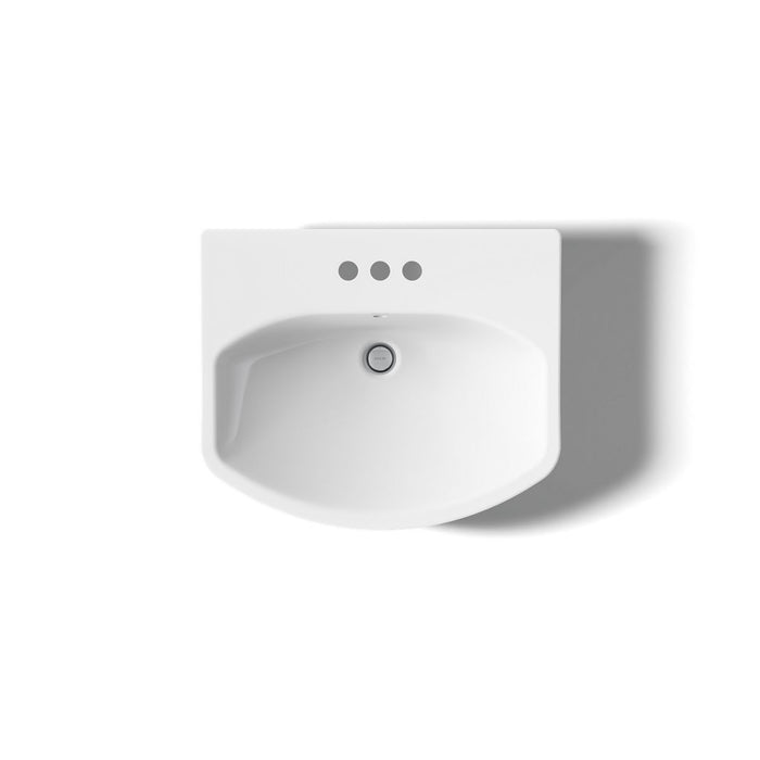 KOHLER Cimarron 22-3/4" rectangular pedestal bathroom sink