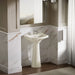 KOHLER K-2363-8 Cimarron 22-3/4" Rectangular Pedestal Bathroom Sink, biscuit - view 4