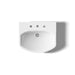 KOHLER K-2363-8 Cimarron 22-3/4" Rectangular Pedestal Bathroom Sink, white - view 3