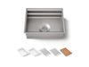 KOHLER K-23650 Prolific 23" undermount single-bowl workstation kitchen sink, stainless steel