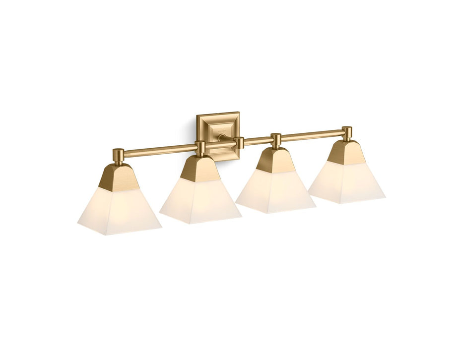 KOHLER K-23689-BA04 Memoirs Four-light sconce, moderne brushed gold - view 2