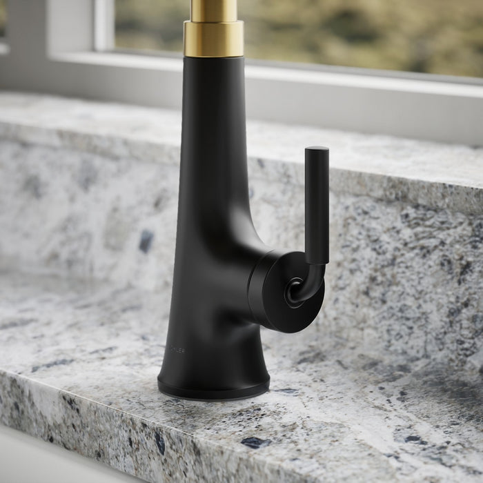 KOHLER K-23764 Tone Pull-down kitchen sink faucet with three-function sprayhead