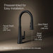 KOHLER K-23764 Tone Pull-down kitchen sink faucet with three-function sprayhead, matte black - view 5