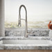 KOHLER K-23765 Tone Semi-professional pull-down kitchen sink faucet with three-function sprayhead, vibrant stainless - view 4