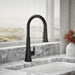 KOHLER K-23766 Tone Touchless pull-down kitchen sink faucet with three-function sprayhead, matte black - view 3