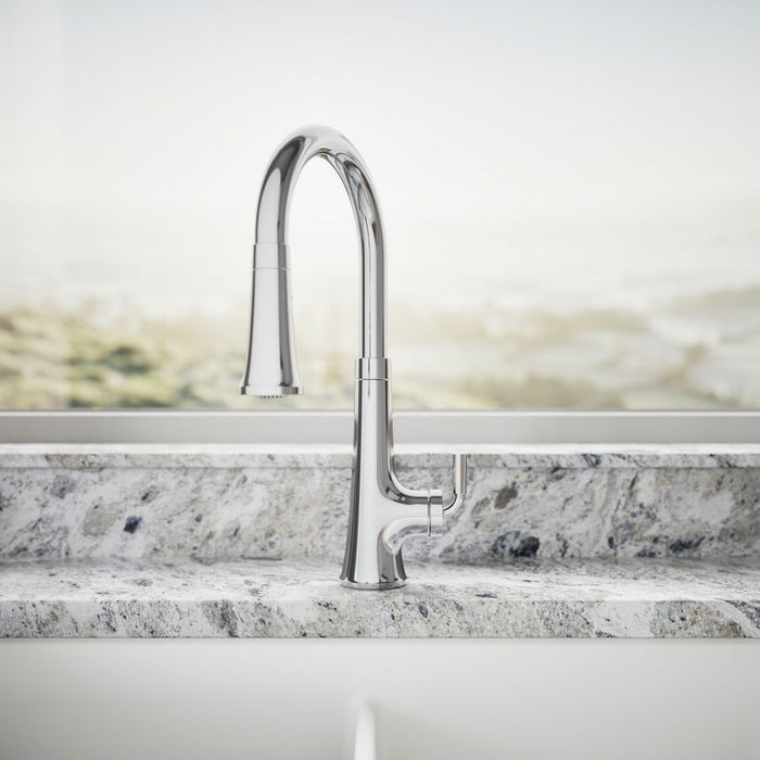 KOHLER K-23766 Tone Touchless pull-down kitchen sink faucet with three-function sprayhead, polished chrome - view 4