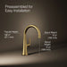 KOHLER K-23767 Tone Single-handle bar sink faucet, vibrant brushed moderne brass - view 5